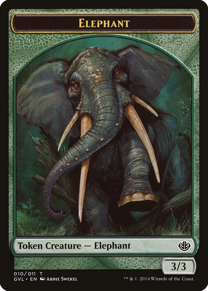 Elephant Token (Garruk vs. Liliana) [Duel Decks Anthology Tokens] Magic: The Gathering