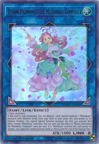 Bloom Harmonist the Melodious Composer [DUOV-EN020] Ultra Rare - Yugioh Cards For Your TCG Needs!
