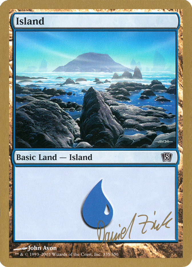 Island (dz335) (Daniel Zink) [World Championship Decks 2003] Magic: The Gathering