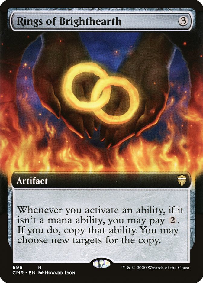 Rings of Brighthearth (Extended Art) [Commander Legends] Magic: The Gathering