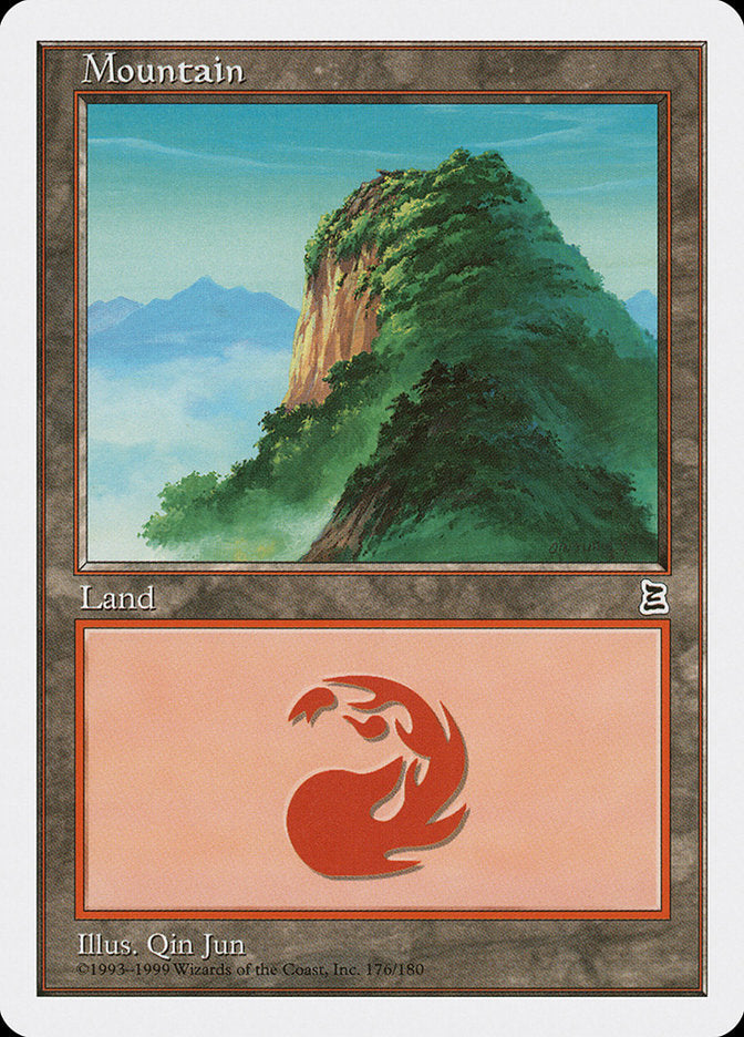 Mountain (176) [Portal Three Kingdoms] Magic: The Gathering
