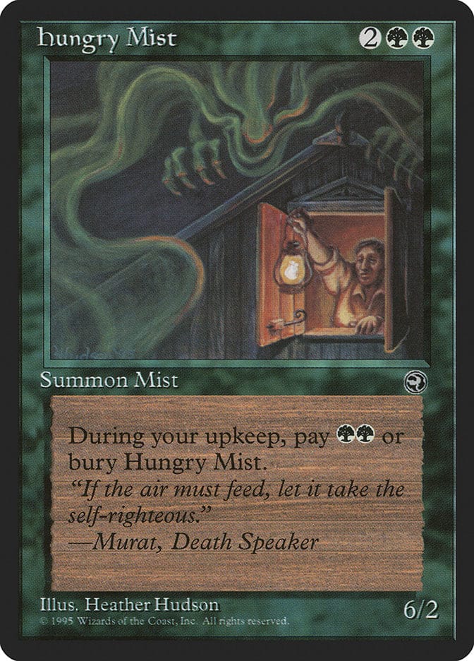 Hungry Mist (Murat Flavor Text) [Homelands] Magic: The Gathering