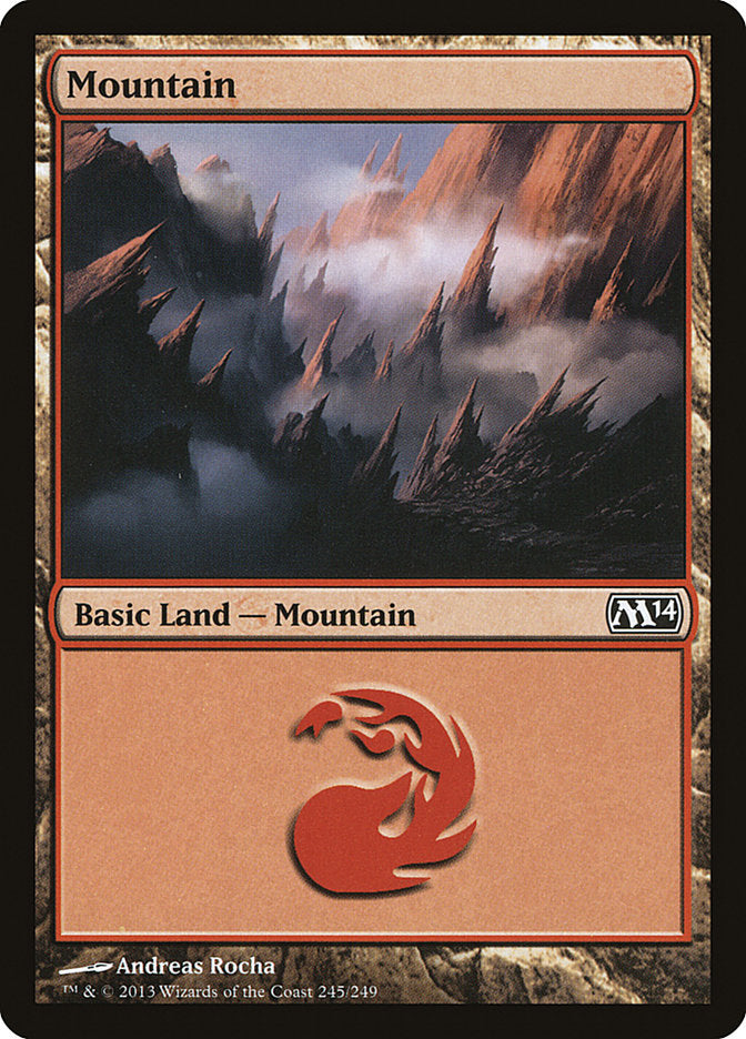 Mountain (245) [Magic 2014] Magic: The Gathering