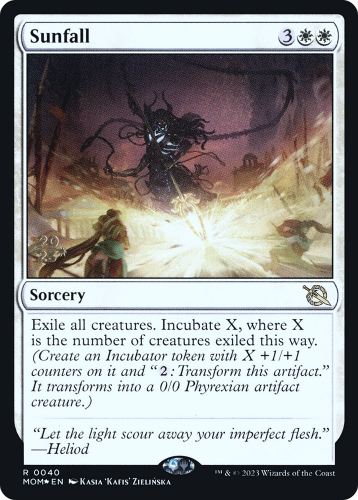 Sunfall [March of the Machine Prerelease Promos] Magic: The Gathering
