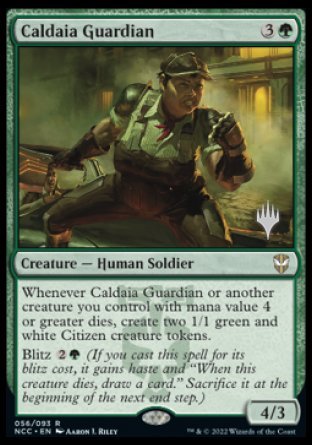 Caldaia Guardian (Promo Pack) [Streets of New Capenna Commander Promos] Magic: The Gathering