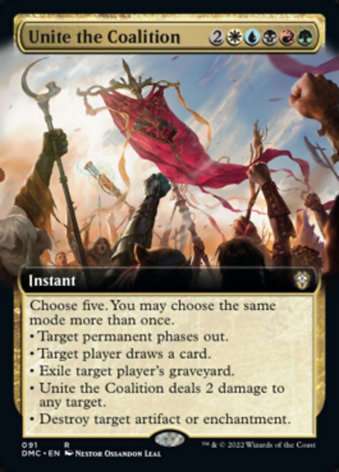 Unite the Coalition (Extended Art) [Dominaria United Commander] Magic: The Gathering