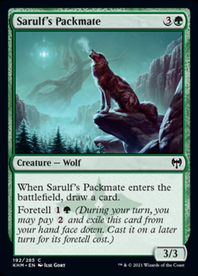 Sarulf's Packmate [Kaldheim] Magic: The Gathering