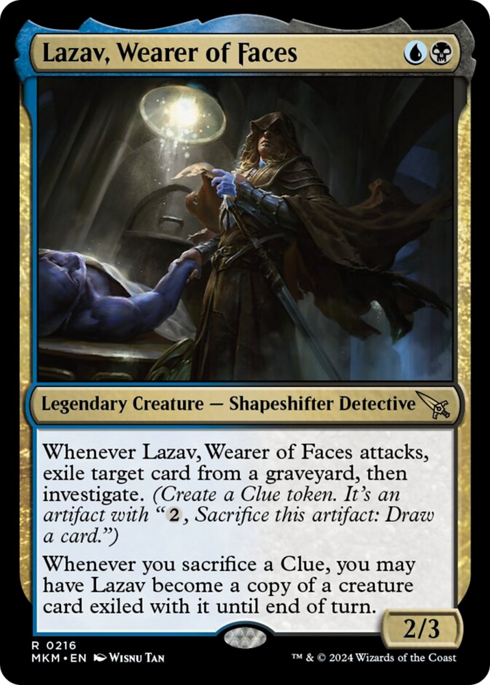 Lazav, Wearer of Faces [Murders at Karlov Manor] Magic: The Gathering