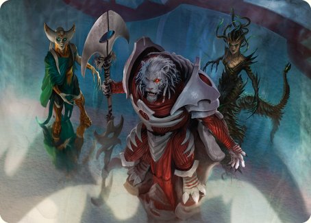 Norn's Decree Art Card [Phyrexia: All Will Be One Art Series] Magic: The Gathering