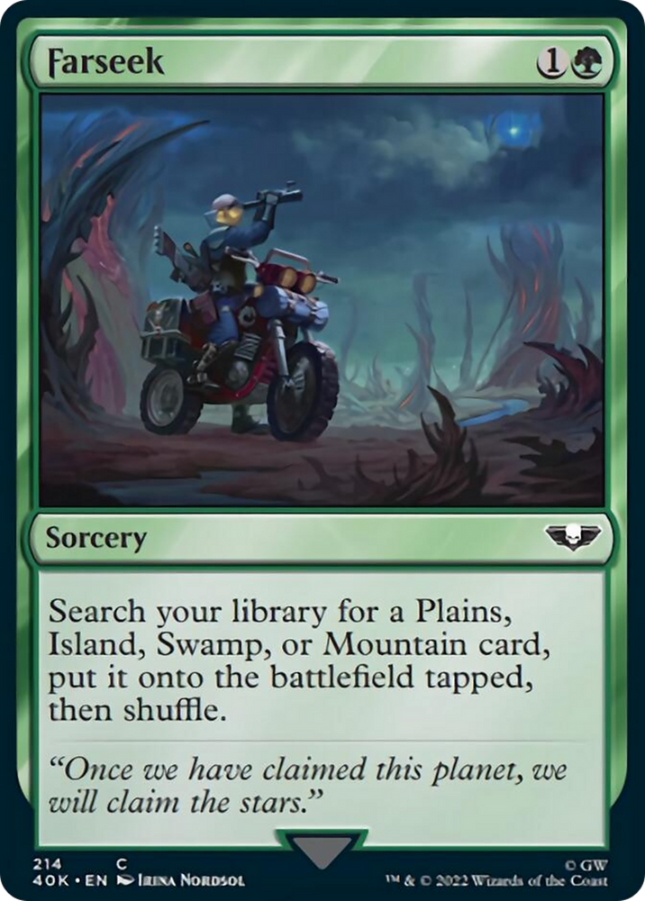 Farseek (Surge Foil) [Warhammer 40,000] Magic: The Gathering