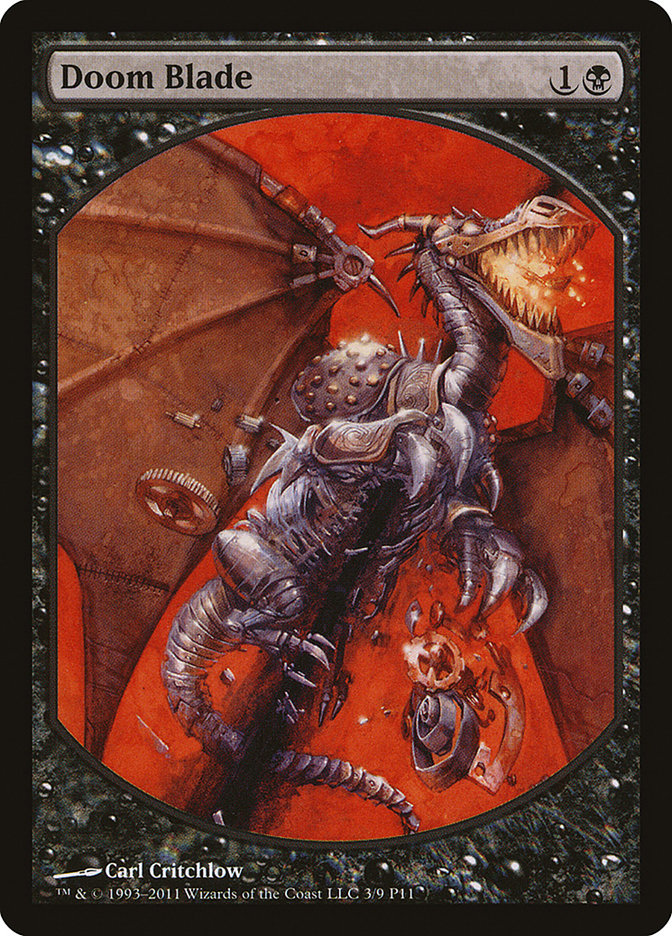 Doom Blade [Magic Player Rewards 2011] Magic: The Gathering