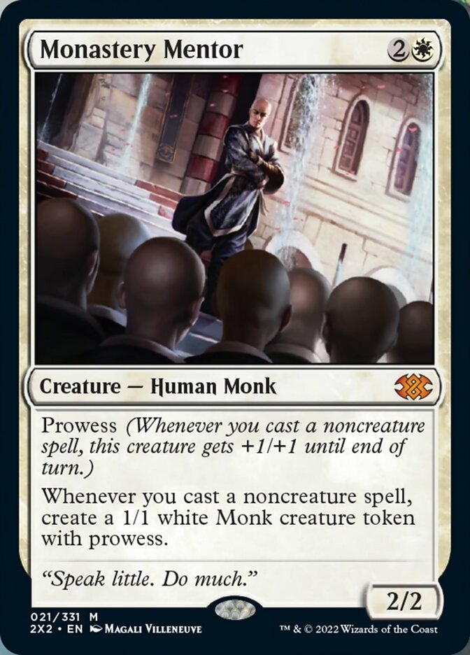Monastery Mentor [Double Masters 2022] Magic: The Gathering