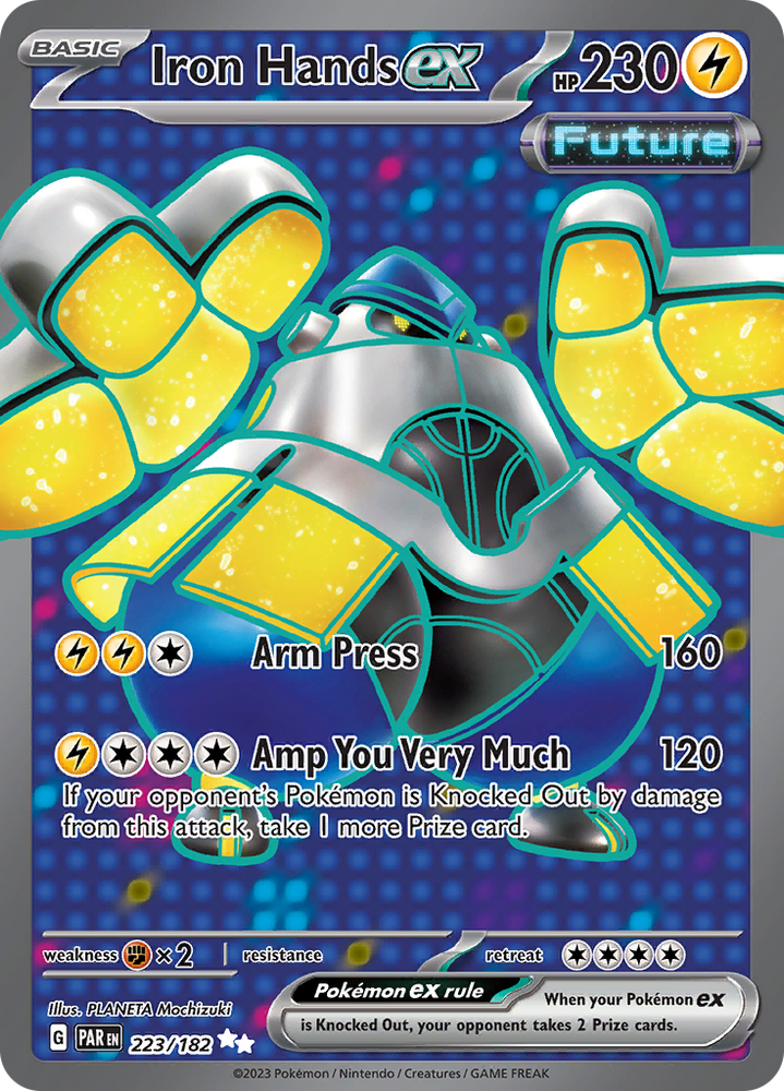 Iron Hands ex (223/182) [Scarlet & Violet: Paradox Rift] Pokémon