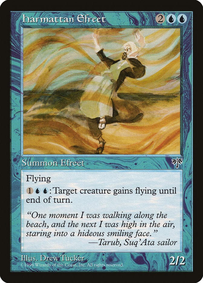 Harmattan Efreet [Mirage] Magic: The Gathering
