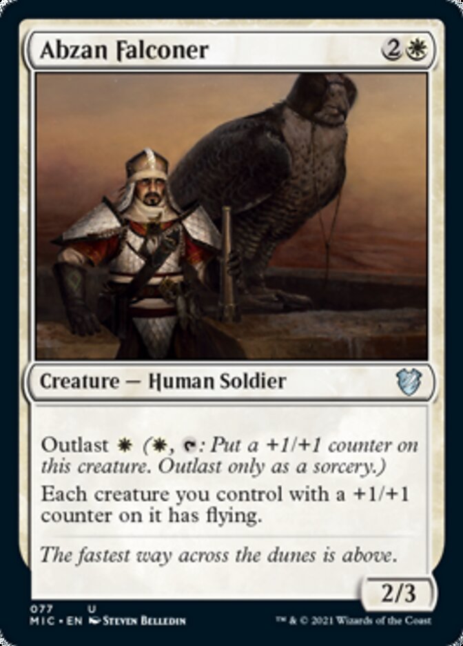 Abzan Falconer [Innistrad: Midnight Hunt Commander] Magic: The Gathering