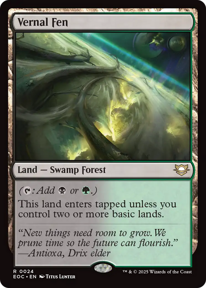 Vernal Fen [Edge of Eternities Commander] Magic: The Gathering