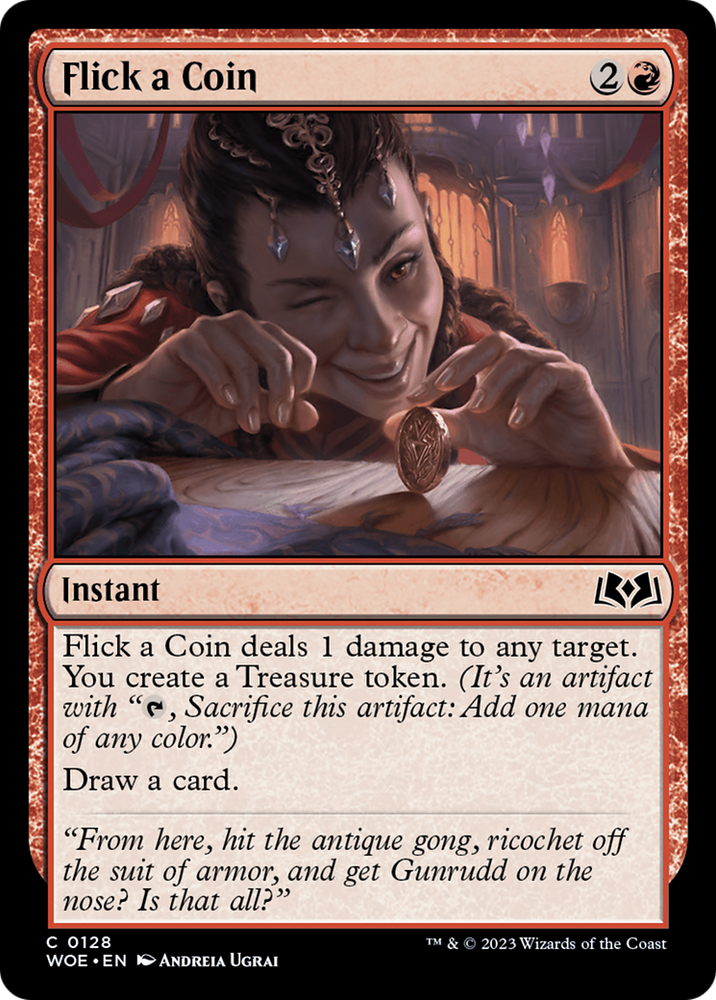 Flick a Coin [Wilds of Eldraine] Magic: The Gathering
