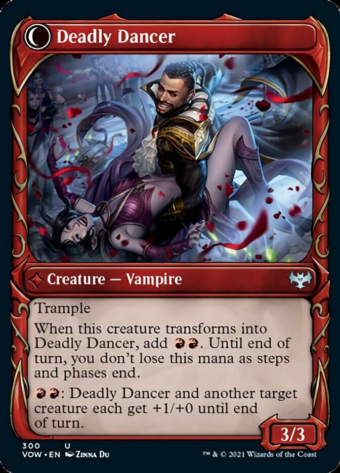 Alluring Suitor // Deadly Dancer (Showcase Fang Frame) [Innistrad: Crimson Vow] Magic: The Gathering
