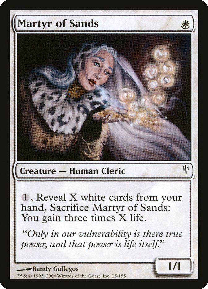 Martyr of Sands [Coldsnap] Magic: The Gathering