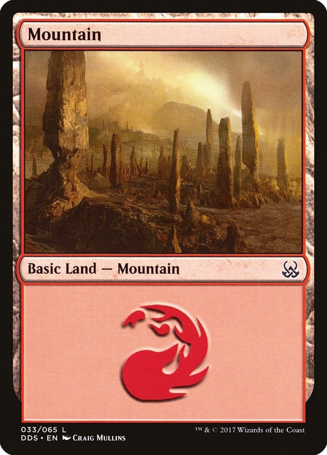 Mountain (33) [Duel Decks: Mind vs. Might] Magic: The Gathering