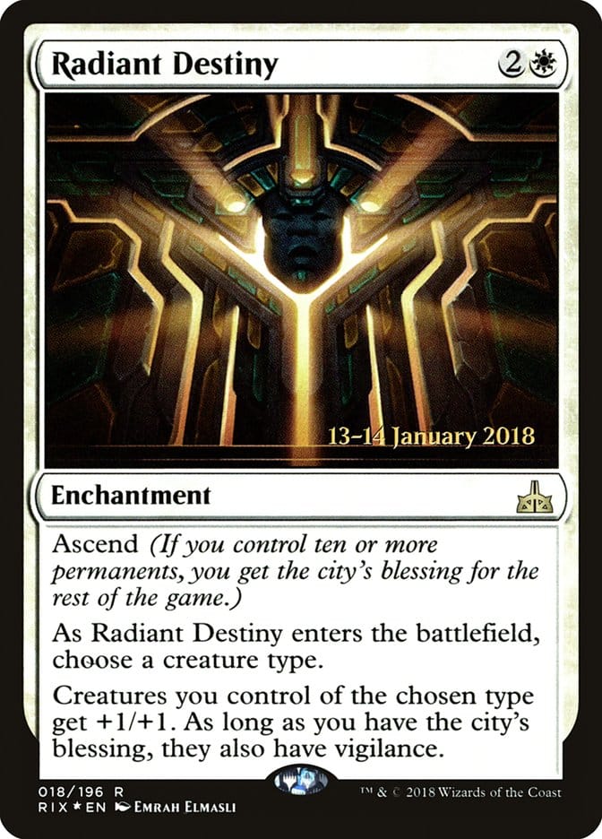 Radiant Destiny [Rivals of Ixalan Prerelease Promos] Magic: The Gathering