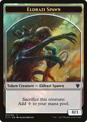 Eldrazi Spawn // Vampire Double-Sided Token [Commander 2017 Tokens] Magic: The Gathering