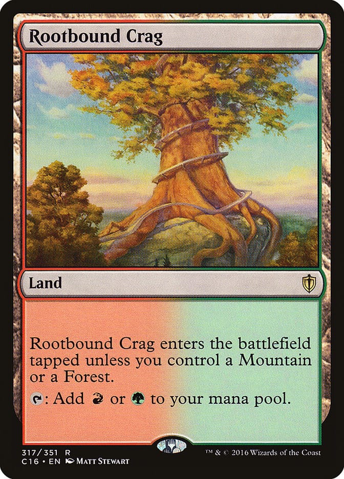 Rootbound Crag [Commander 2016] Magic: The Gathering