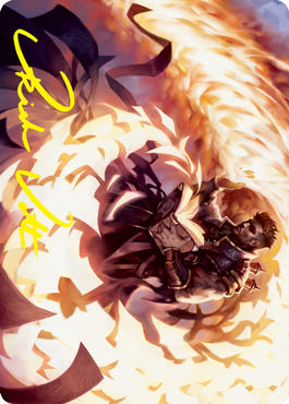 Revel in Silence Art Card (Gold-Stamped Signature) [Strixhaven: School of Mages Art Series] Magic: The Gathering