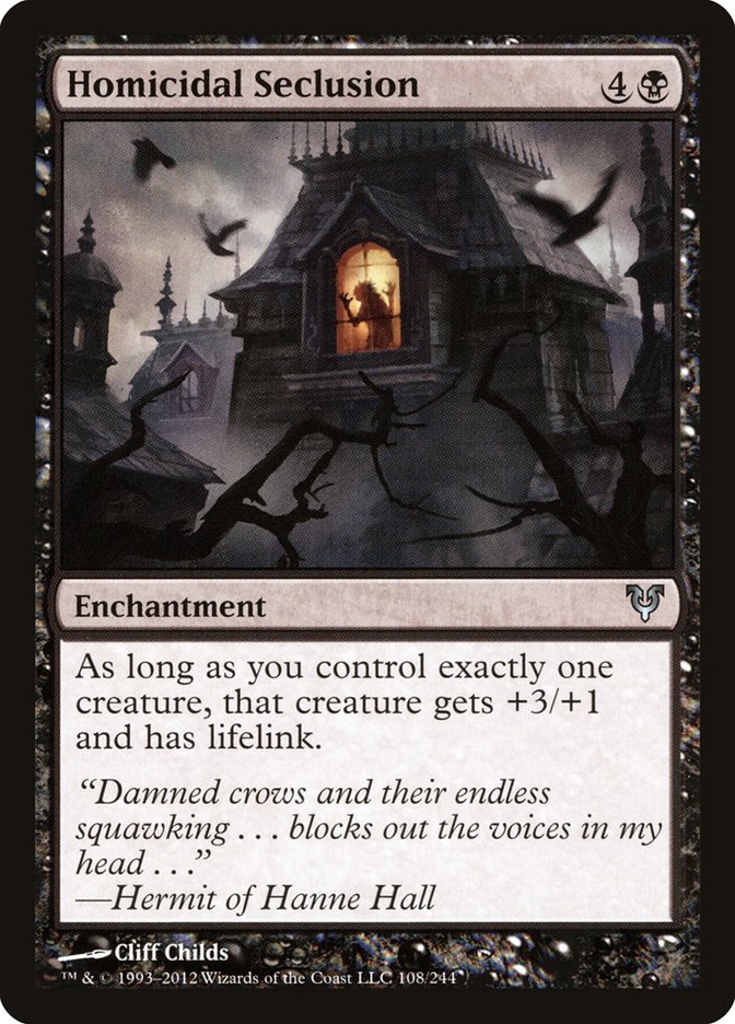 Homicidal Seclusion [Avacyn Restored] Magic: The Gathering