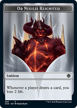 Ob Nixilis Reignited // Ob Nixilis Reignited Double-Sided Token [Starter Commander Decks] Magic: The Gathering