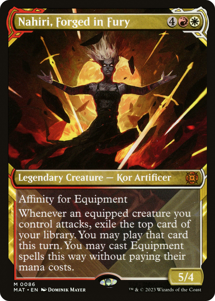 Nahiri, Forged in Fury (Showcase) [March of the Machine: The Aftermath] Magic: The Gathering