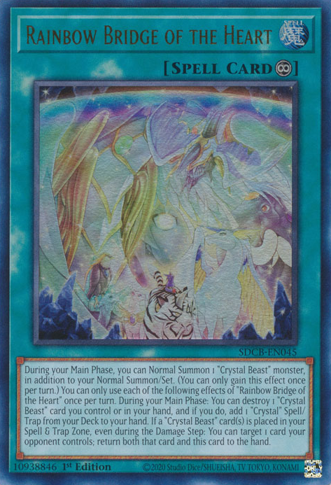 Rainbow Bridge of the Heart [SDCB-EN045] Ultra Rare - Yugioh Cards For Your TCG Needs!