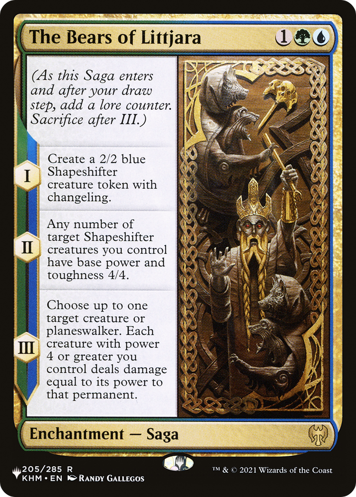The Bears of Littjara (KHM) [The List] Magic: The Gathering