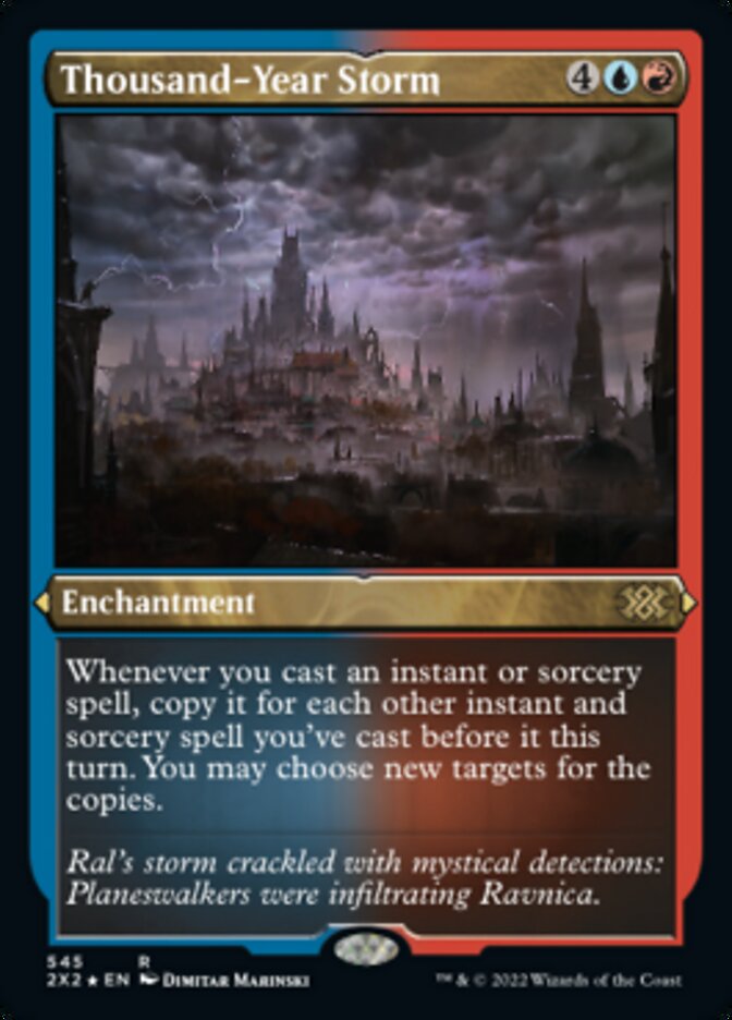 Thousand-Year Storm (Foil Etched) [Double Masters 2022] Magic: The Gathering