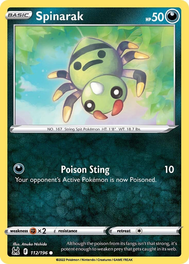 Spinarak (112/196) [Sword & Shield: Lost Origin] Pokémon