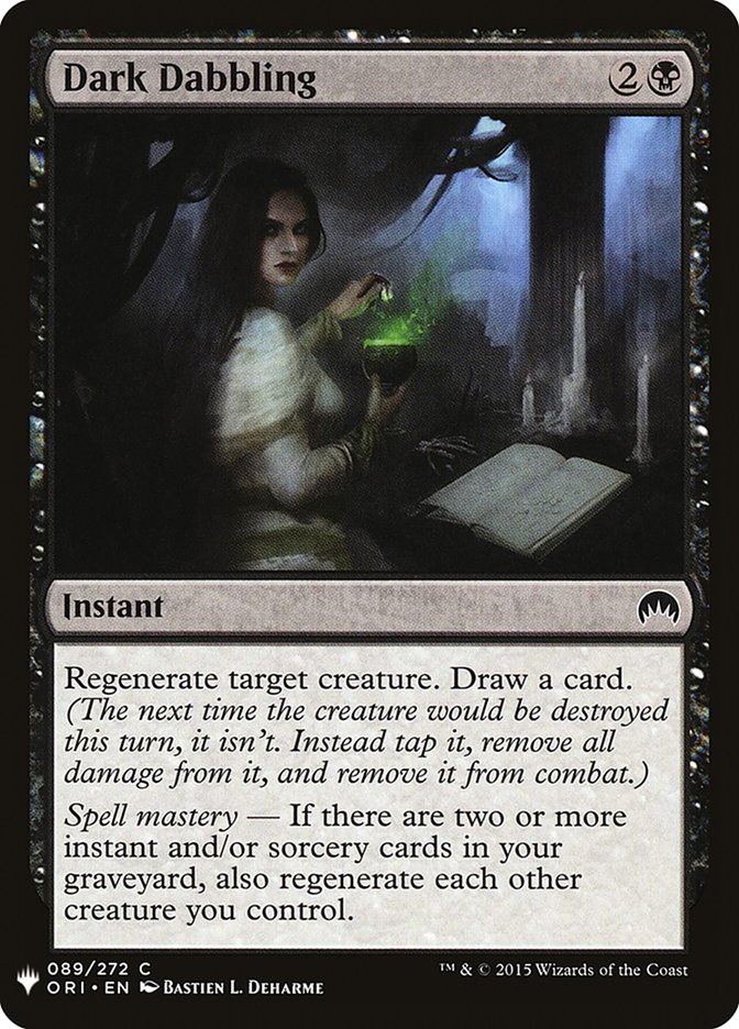 Dark Dabbling [Mystery Booster] Magic: The Gathering