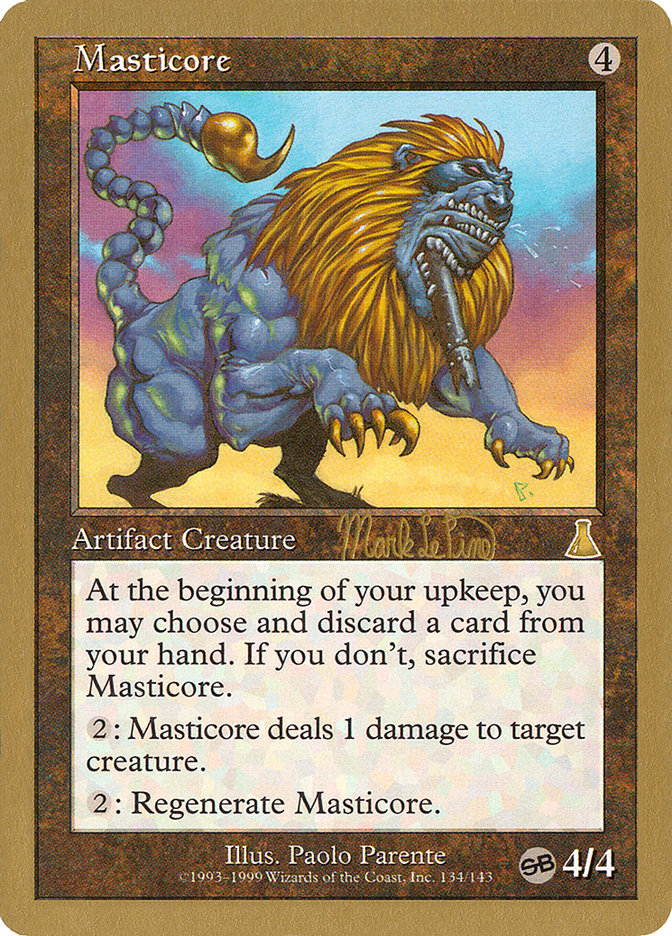 Masticore (Mark Le Pine) (SB) [World Championship Decks 1999] Magic: The Gathering