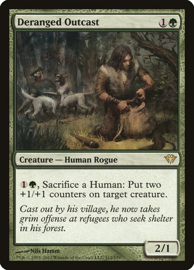 Deranged Outcast [Dark Ascension] Magic: The Gathering