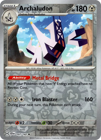 Archaludon (107/142) [Scarlet & Violet: Stellar Crown] Pokémon