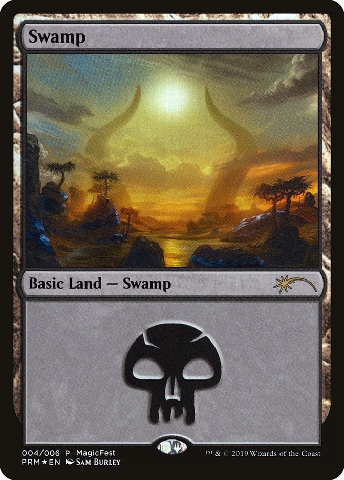 Swamp (4) [MagicFest 2019] Magic: The Gathering