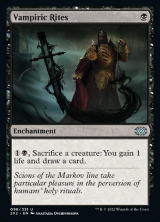 Vampiric Rites [Double Masters 2022] Magic: The Gathering