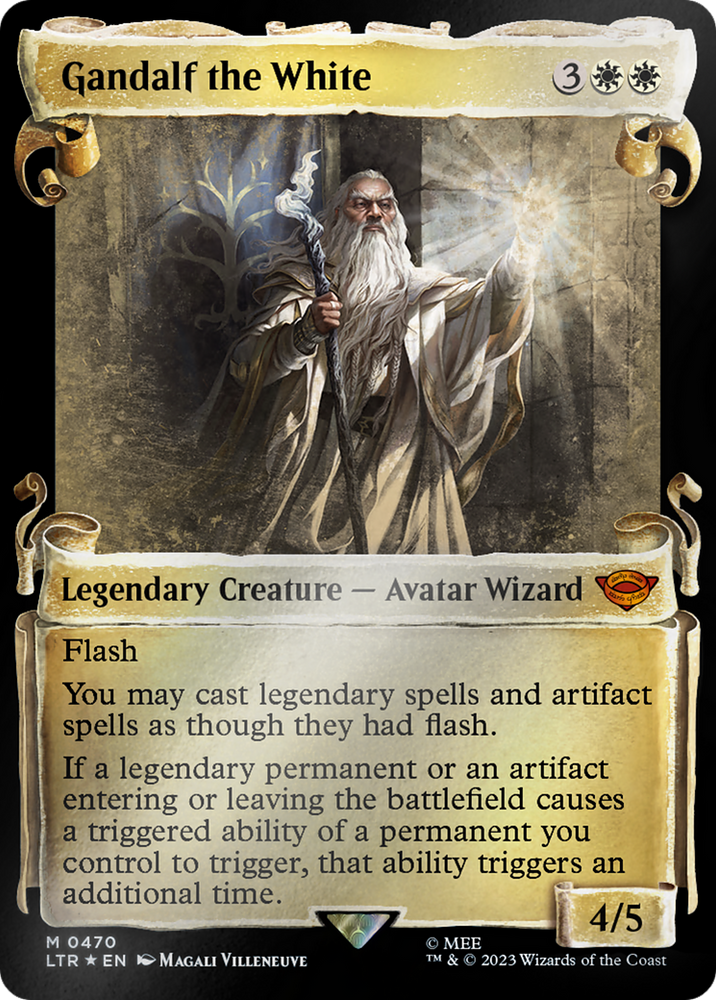 Gandalf the White [The Lord of the Rings: Tales of Middle-Earth Showcase Scrolls] Magic: The Gathering
