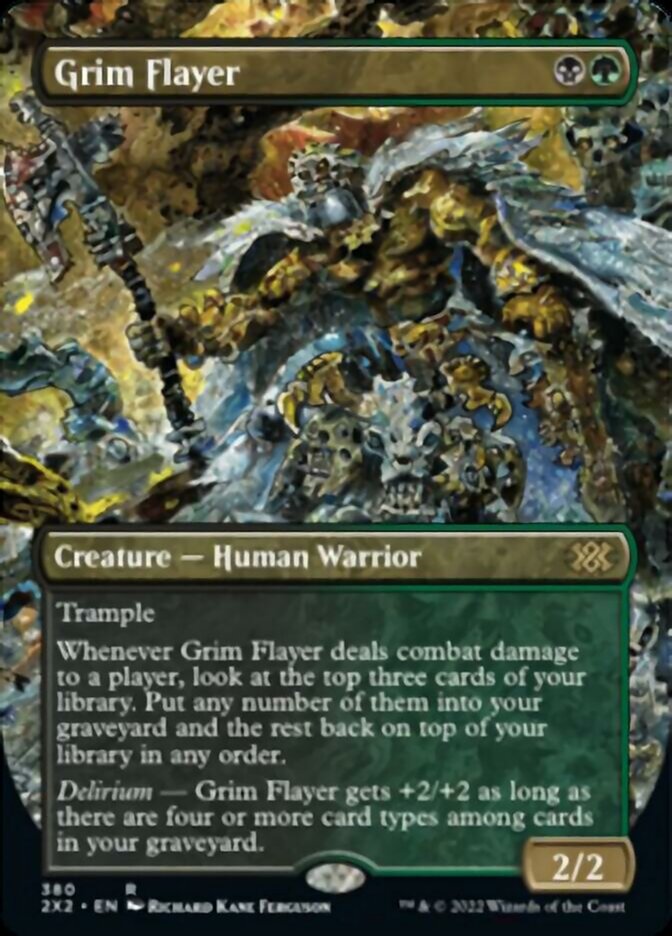 Grim Flayer (Borderless Alternate Art) [Double Masters 2022] Magic: The Gathering