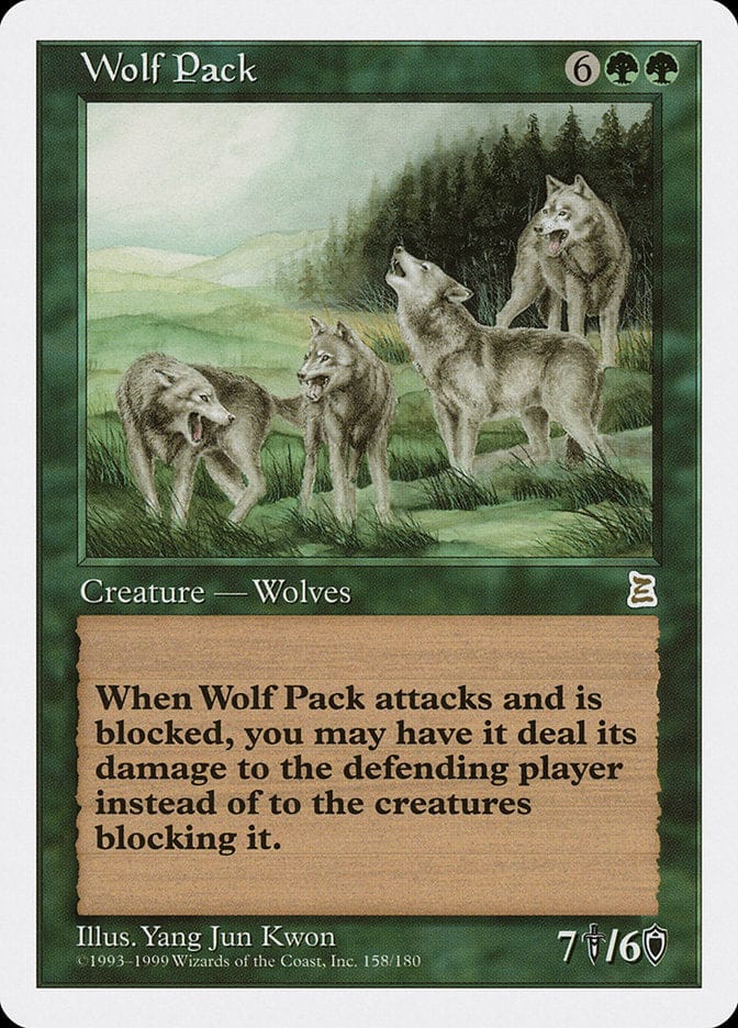 Wolf Pack [Portal Three Kingdoms] Magic: The Gathering