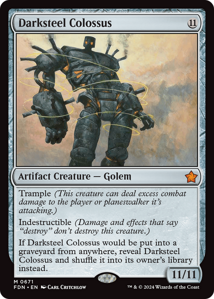 Darksteel Colossus [Foundations] Magic: The Gathering