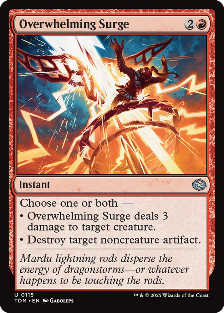 Overwhelming Surge [Tarkir: Dragonstorm] Magic: The Gathering