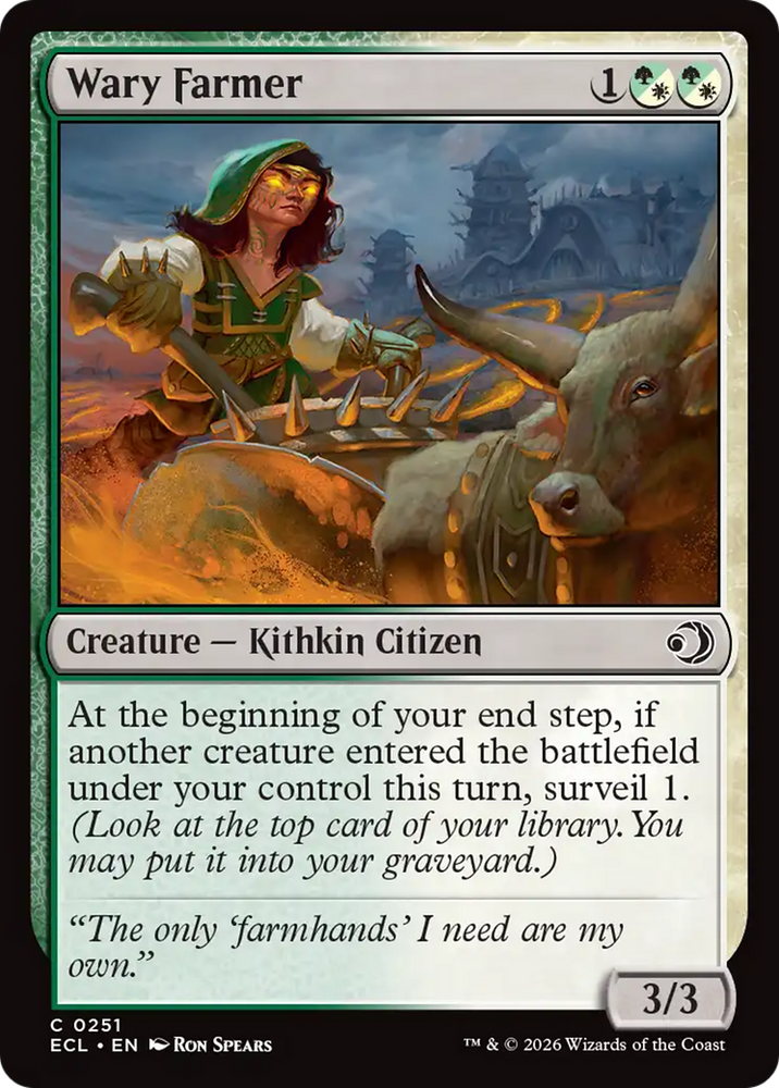 Wary Farmer [Lorwyn Eclipsed] Magic: The Gathering
