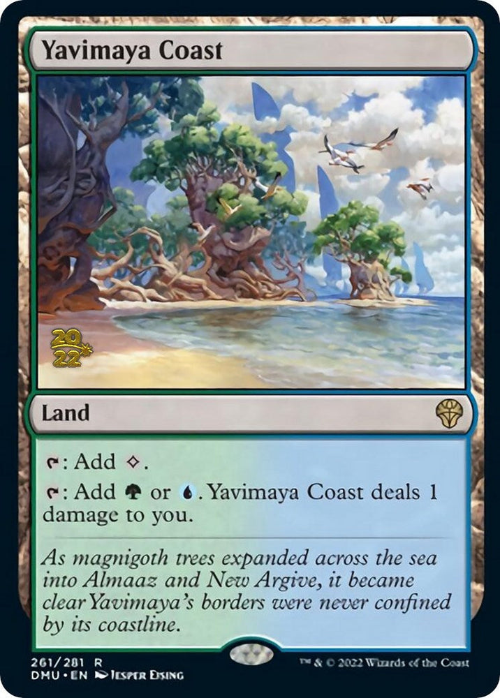 Yavimaya Coast [Dominaria United Prerelease Promos] Magic: The Gathering