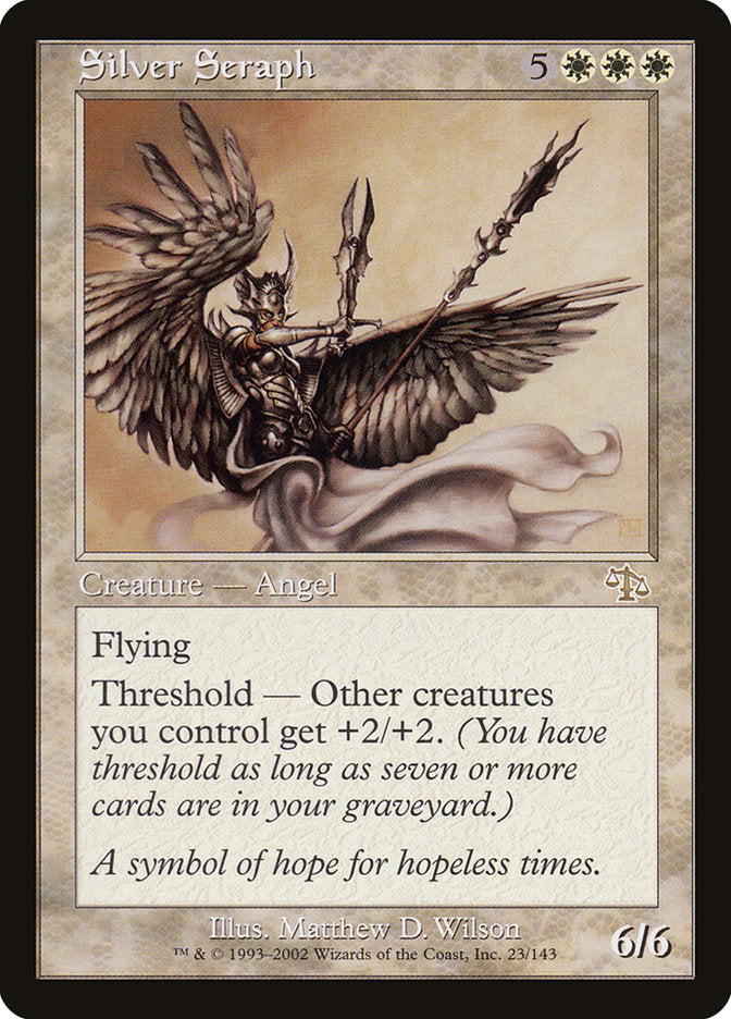 Silver Seraph [Judgment] Magic: The Gathering