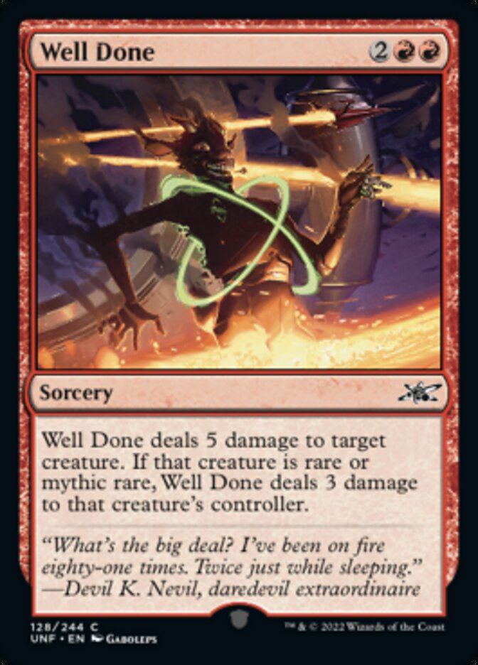 Well Done [Unfinity] Magic: The Gathering